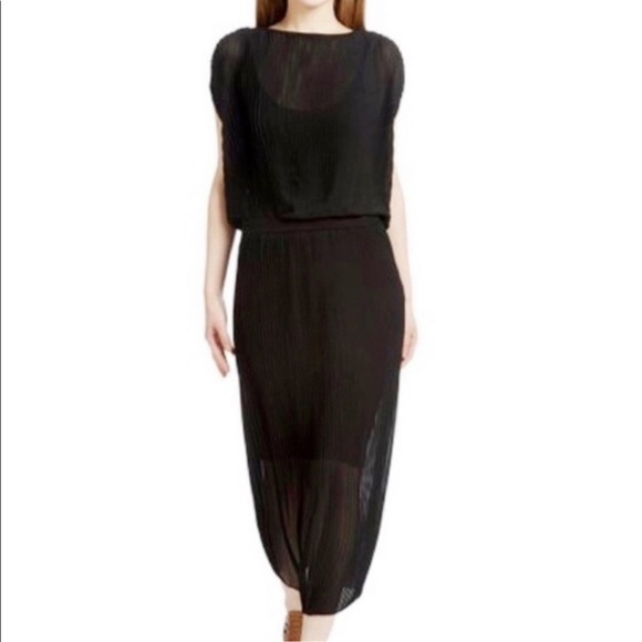 Anthropologie Accordion Pleated Midi Dress - Picture 2 of 12